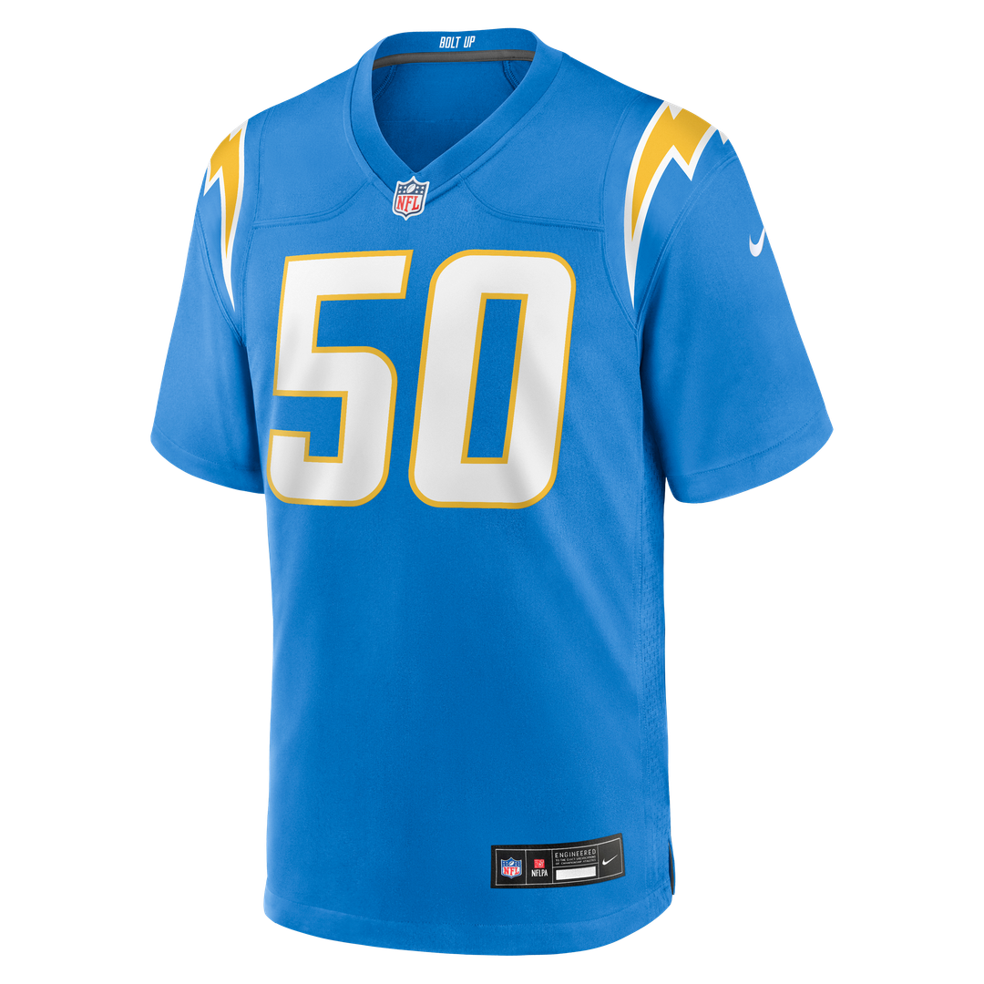Los Angeles Chargers Caleb Murphy Nike Team Game Jersey - Powder Blue