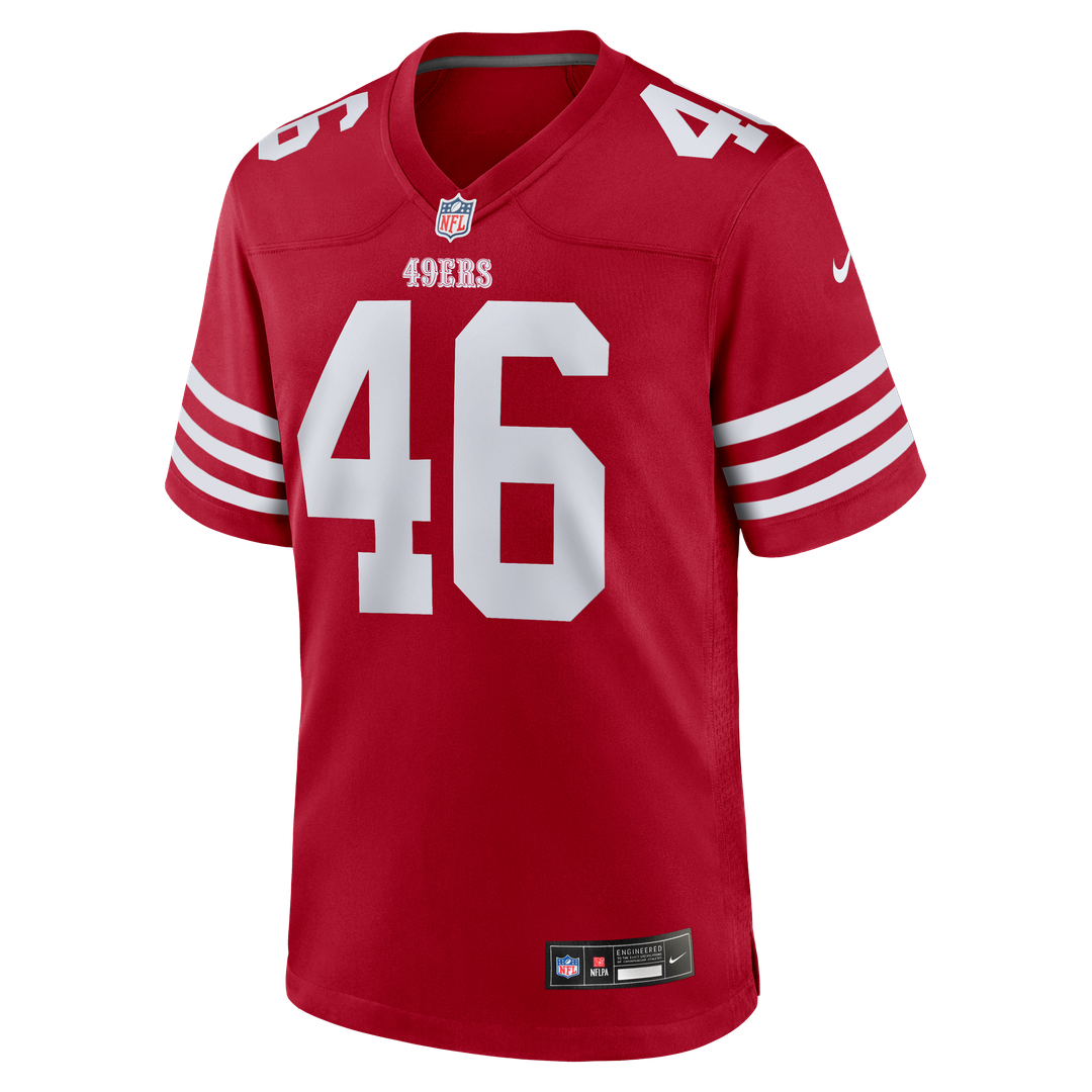 San Francisco 49ers Jon Weeks Nike Team Game Jersey - Scarlet