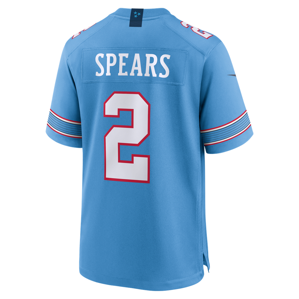Tennessee Titans Tyjae Spears Nike Game Jersey - Light Blue