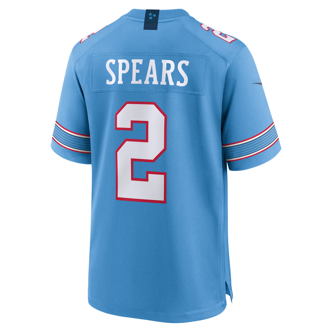 Tennessee Titans Tyjae Spears Nike Game Jersey - Light Blue