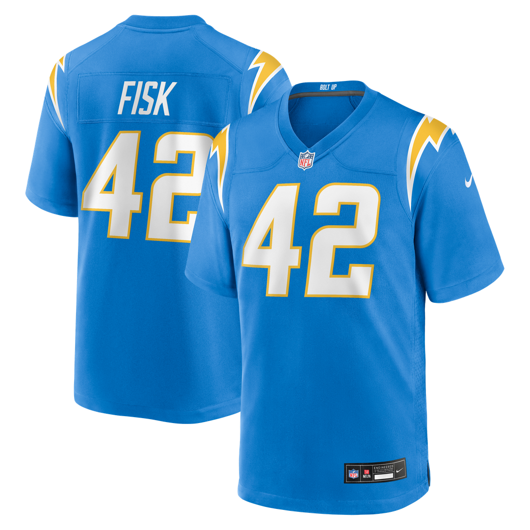 Los Angeles Chargers Tucker Fisk Nike Team Game Jersey - Powder Blue