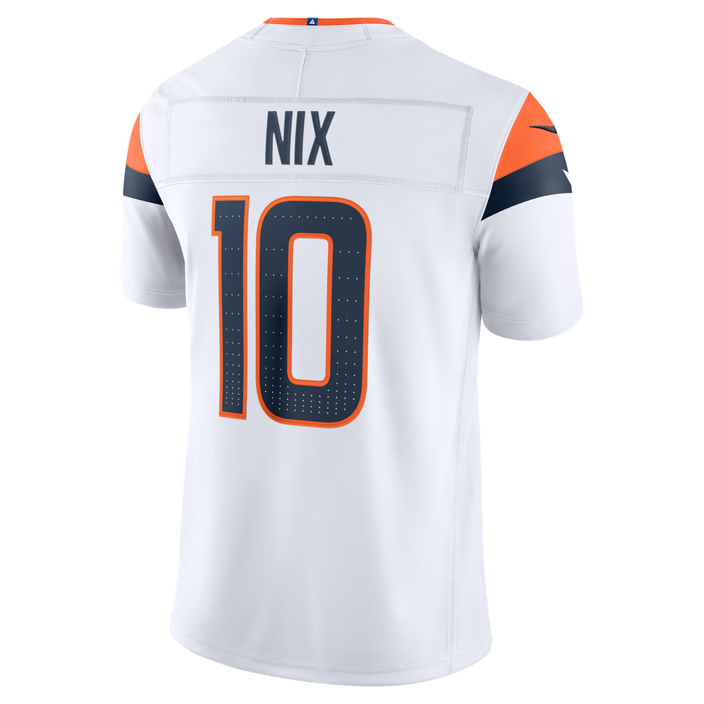 Denver Broncos Bo Nix Nike Alternate Mile High Collection 1977 Throwback Vapor F.U.S.E. Stitched Limited Jersey - Orange