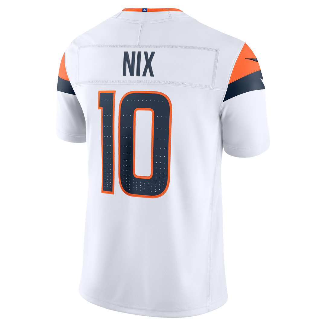 Denver Broncos Bo Nix Nike Alternate Mile High Collection 1977 Throwback Vapor F.U.S.E. Stitched Limited Jersey - Orange