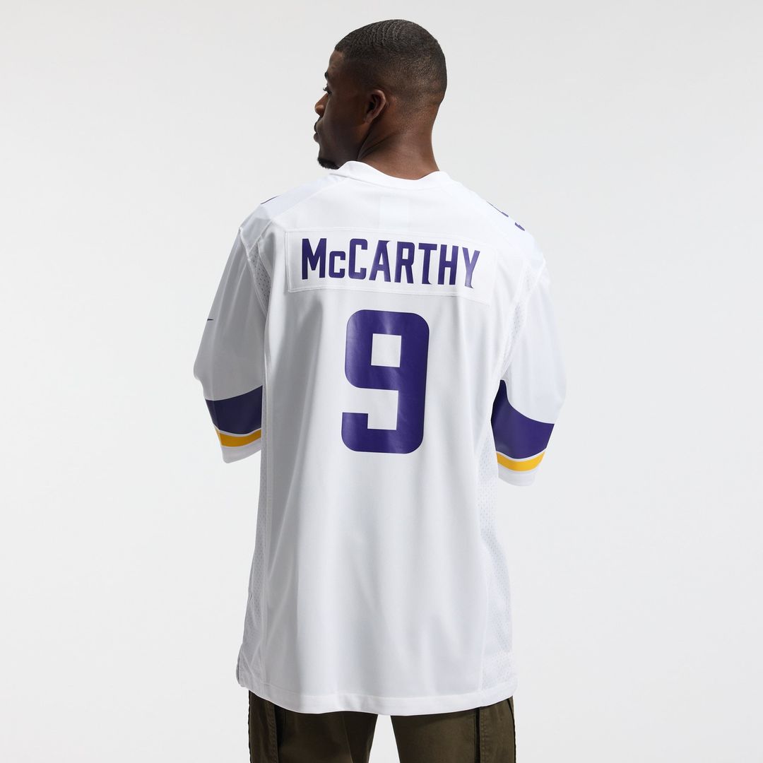 Minnesota Vikings J.J. McCarthy Nike 2nd Alternate Player Game Jersey - Purple