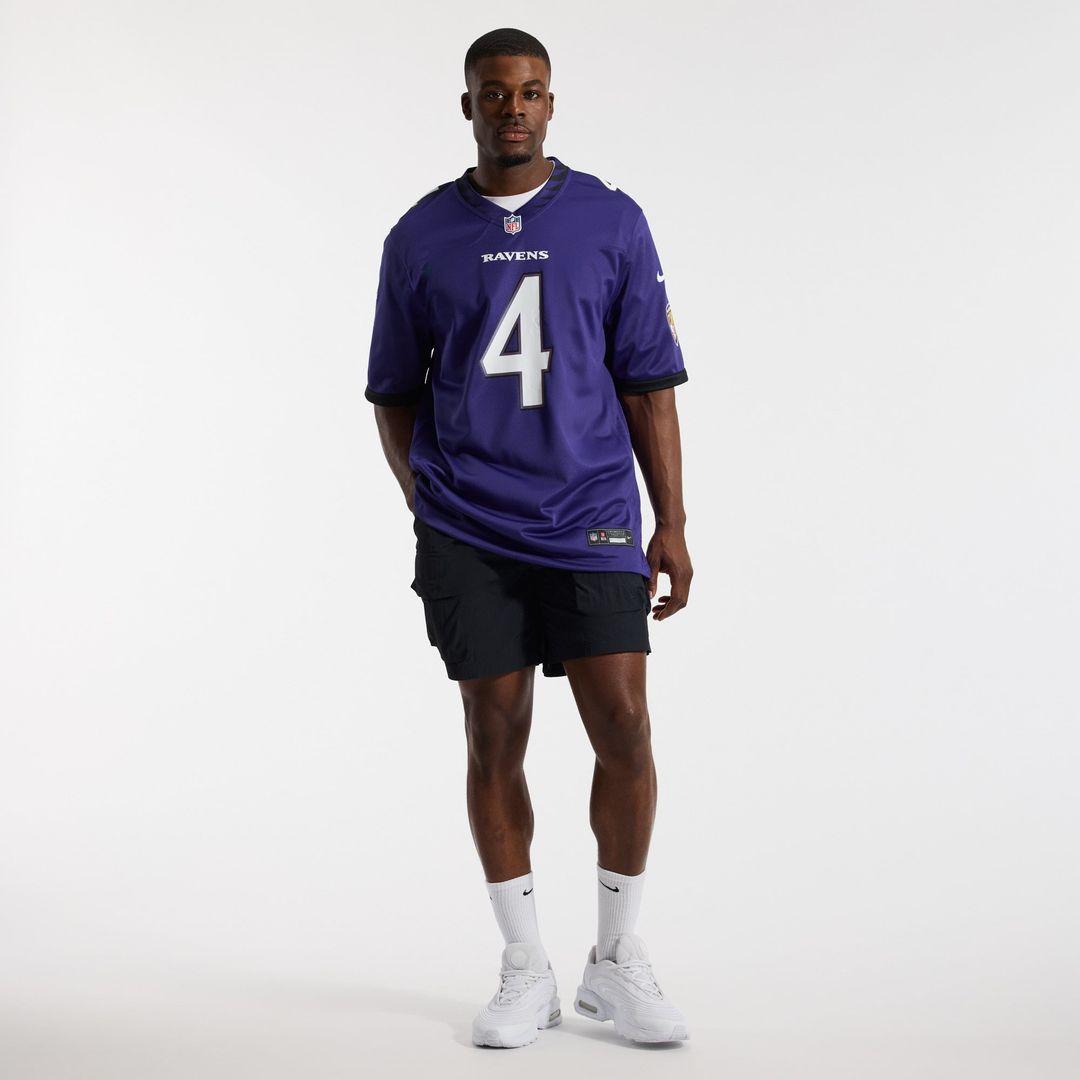 Baltimore Ravens Zay Flowers Nike Team Game Jersey - Purple