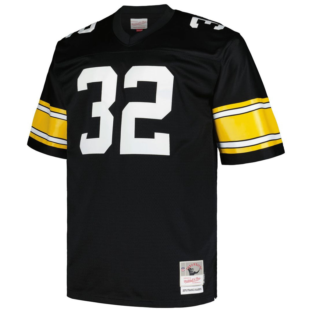 Pittsburgh Steelers Franco Harris Mitchell & Ness Big & Tall 1976 Retired Player Replica Jersey - White