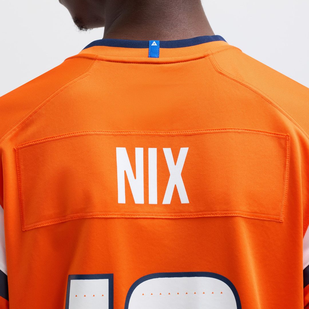 Denver Broncos Bo Nix Nike Player Game Jersey - Orange
