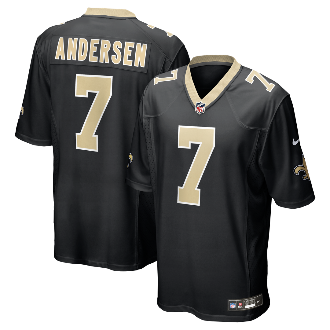 New Orleans Saints Morten Andersen Nike Game Retired Player Jersey - Black