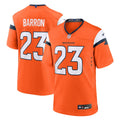 Denver Broncos Jahdae Barron Nike Team Game Jersey - Orange