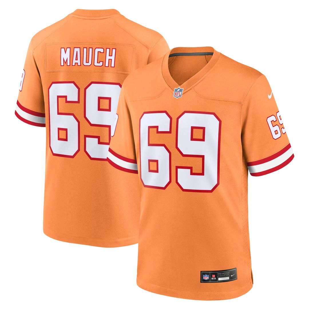 Tampa Bay Buccaneers Cody Mauch Nike Alternate Game Jersey - Orange