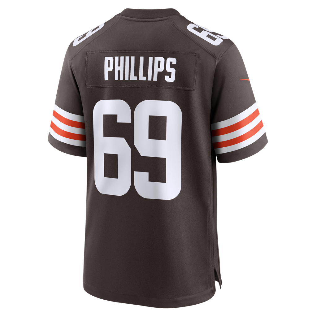 Cleveland Browns Tyre Phillips Nike Team Game Jersey - Brown