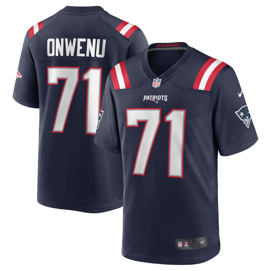 New England Patriots Mike Onwenu Nike Team Game Jersey - Navy