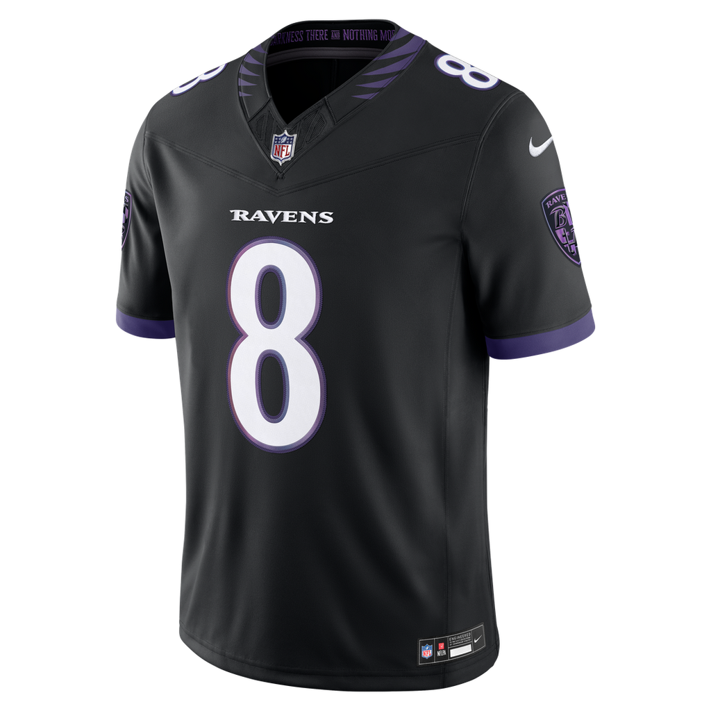 Baltimore Ravens Lamar Jackson Nike Vapor F.U.S.E. Stitched Limited Jersey - White