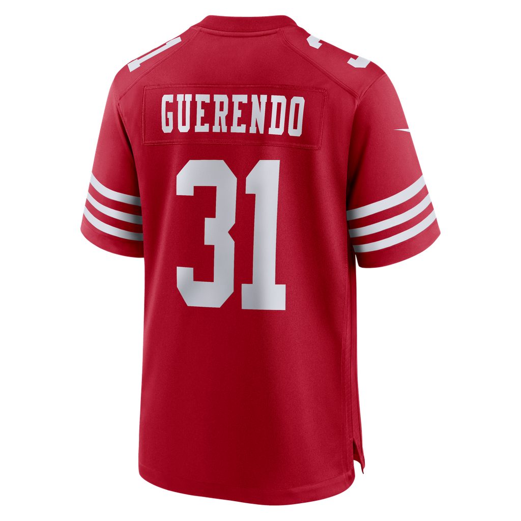 San Francisco 49ers Isaac Guerendo Nike Game Jersey - Scarlet