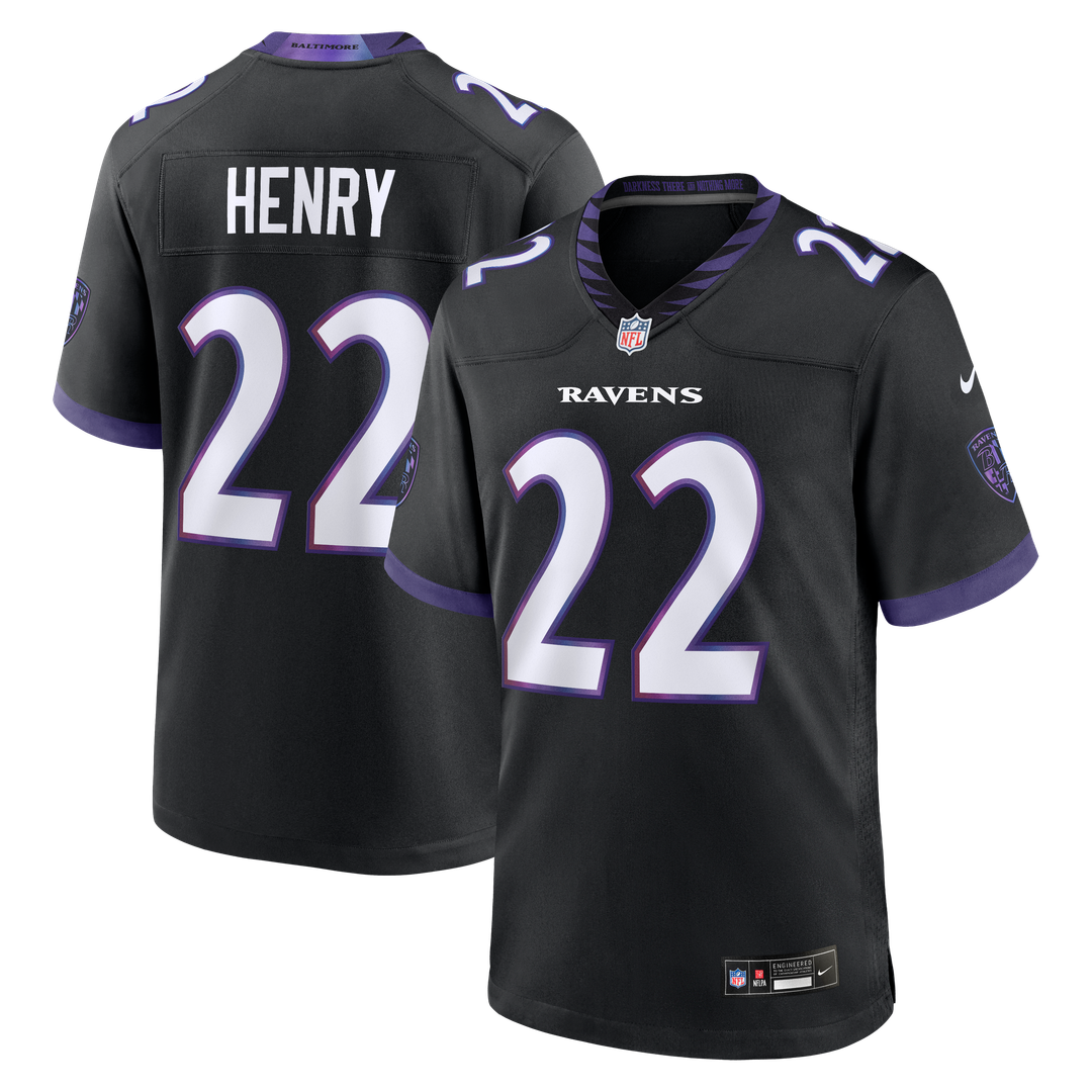 Baltimore Ravens Derrick Henry Nike Alternate Game Jersey - Black