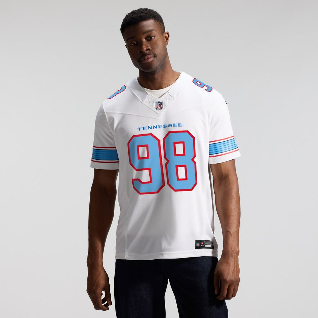 Tennessee Titans Jeffery Simmons Nike Vapor F.U.S.E. Stitched Limited Jersey - White