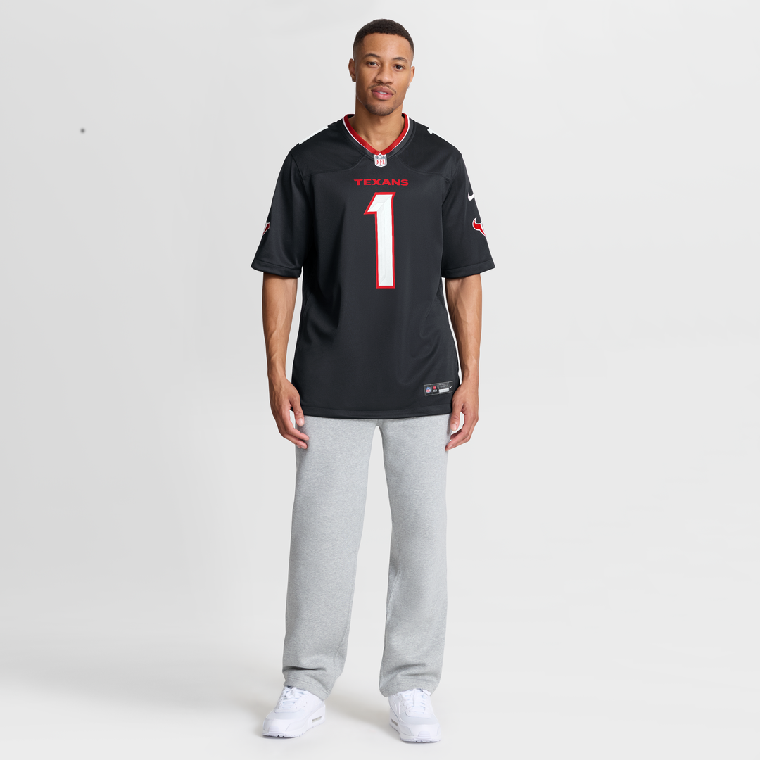 Houston Texans Nike #1 Dad Game Jersey - Navy