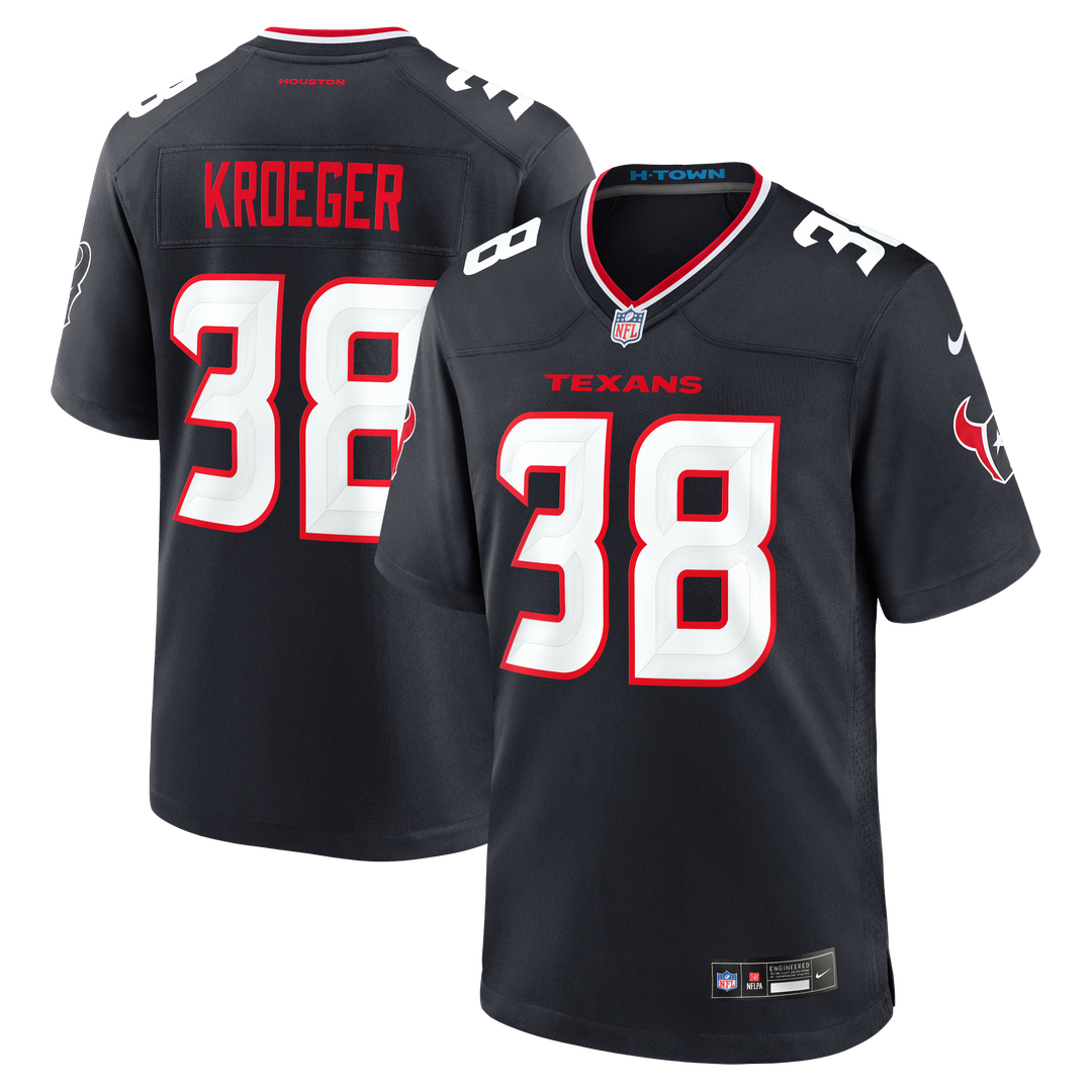 Houston Texans Kai Kroeger Nike Team Game Jersey - Navy