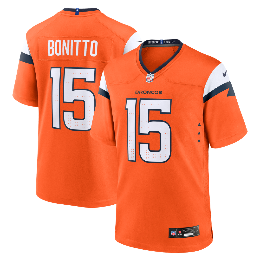Denver Broncos Nik Bonitto Nike Team Game Jersey - Orange