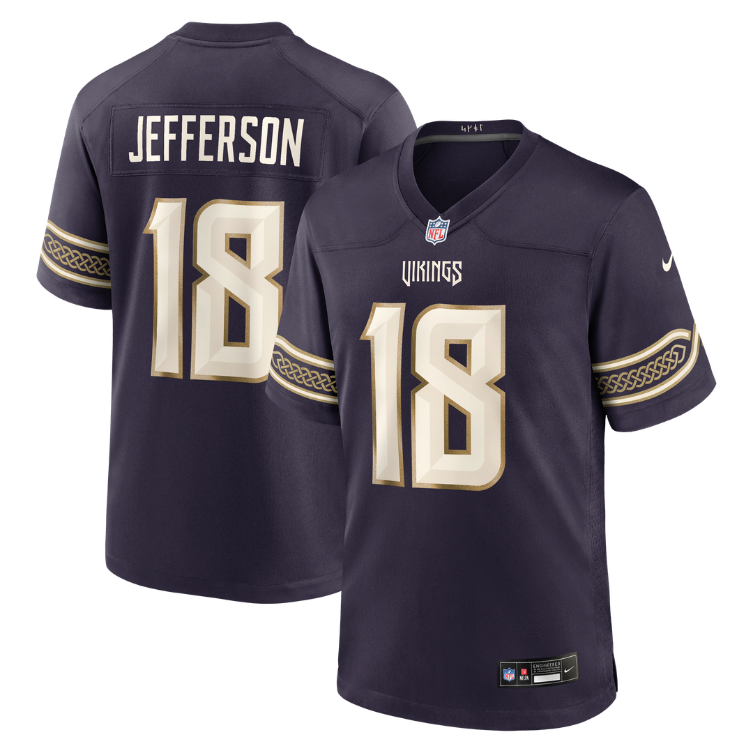 Minnesota Vikings Justin Jefferson Nike 2026 Rivalries Collection Game Jersey - Purple