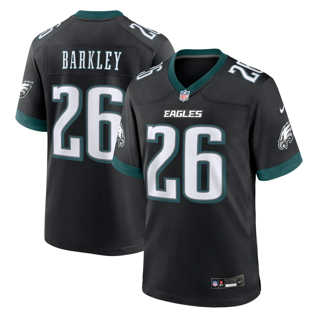 Philadelphia Eagles Saquon Barkley Nike Alternate Game Jersey - Black