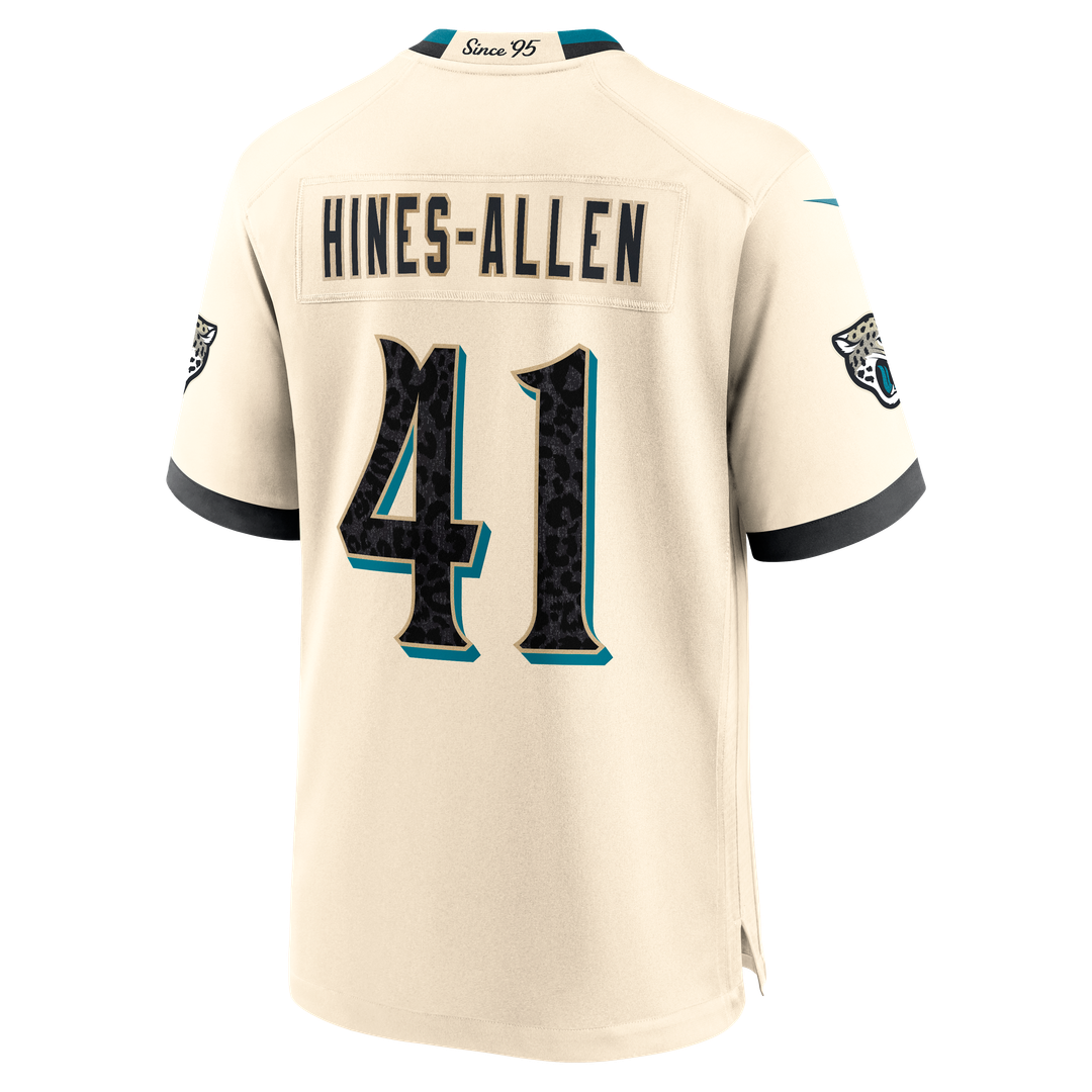 Jacksonville Jaguars Josh Hines-Allen Nike Natural 2026 Rivalries Collection Game Jersey