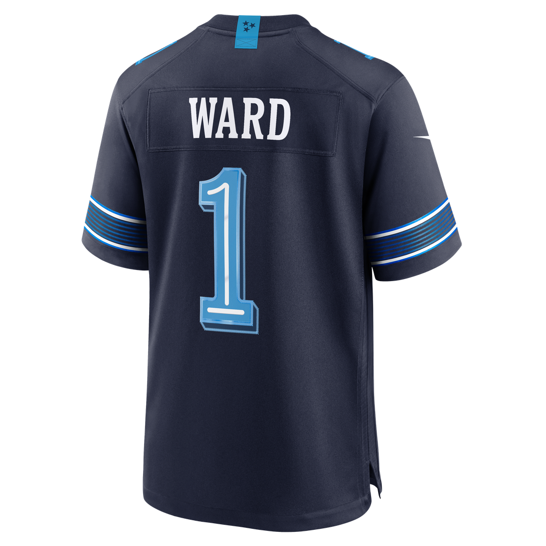 Tennessee Titans Cameron Ward Nike 2026 Rivalries Collection Game Jersey - Navy