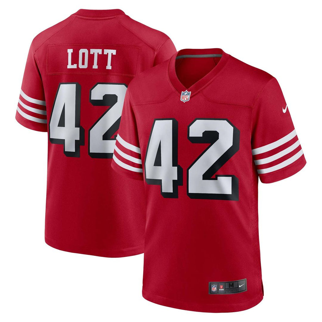 San Francisco 49ers Ronnie Lott Nike Retired Player Alternate Game Jersey - Scarlet