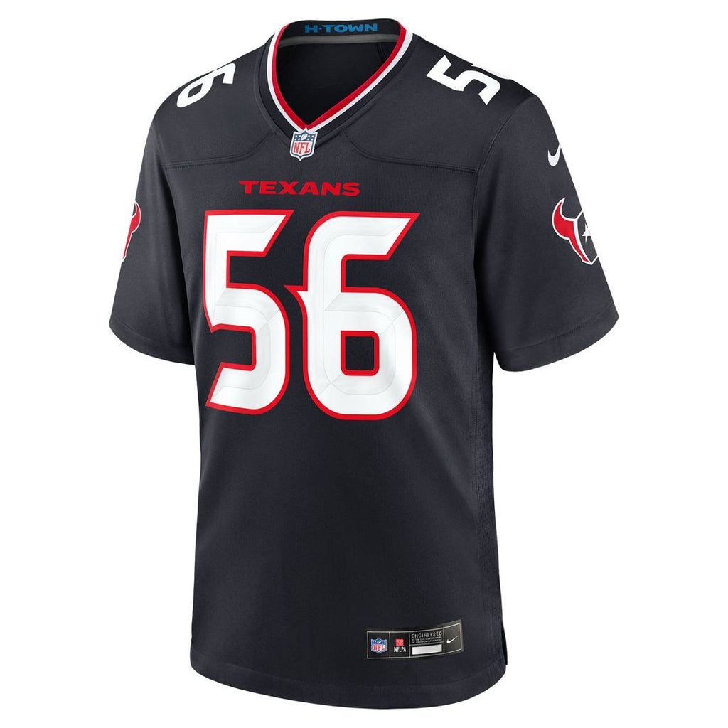 Houston Texans Jamal Hill Nike Team Game Jersey - Navy