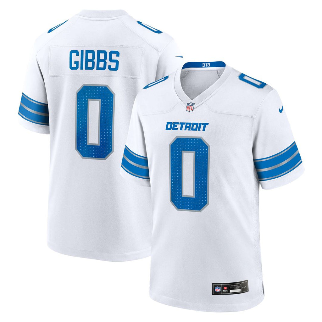 Detroit Lions Jahmyr Gibbs Nike Game Player Jersey - White