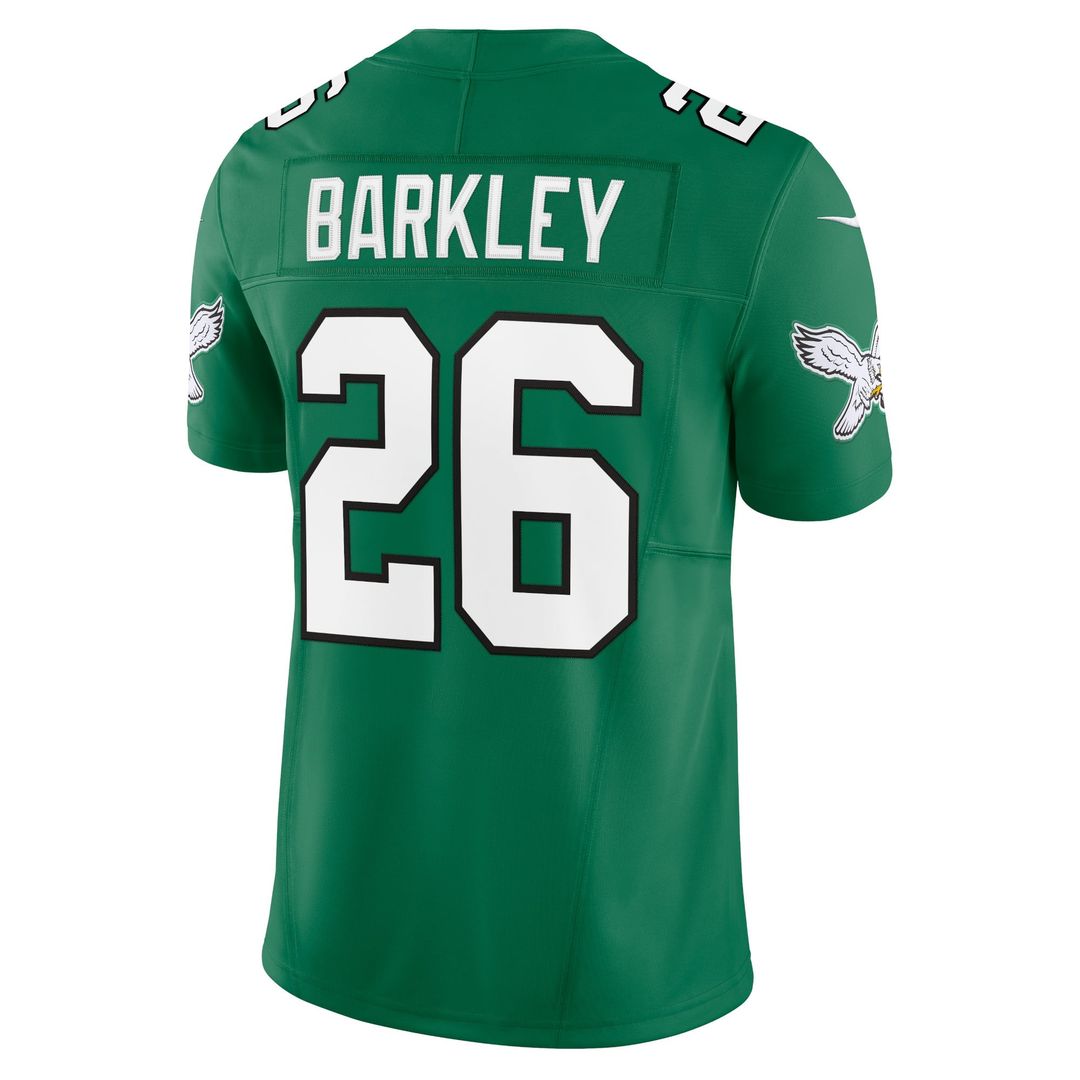 Philadelphia Eagles Saquon Barkley Nike Vapor F.U.S.E. Limited Jersey - Midnight Green