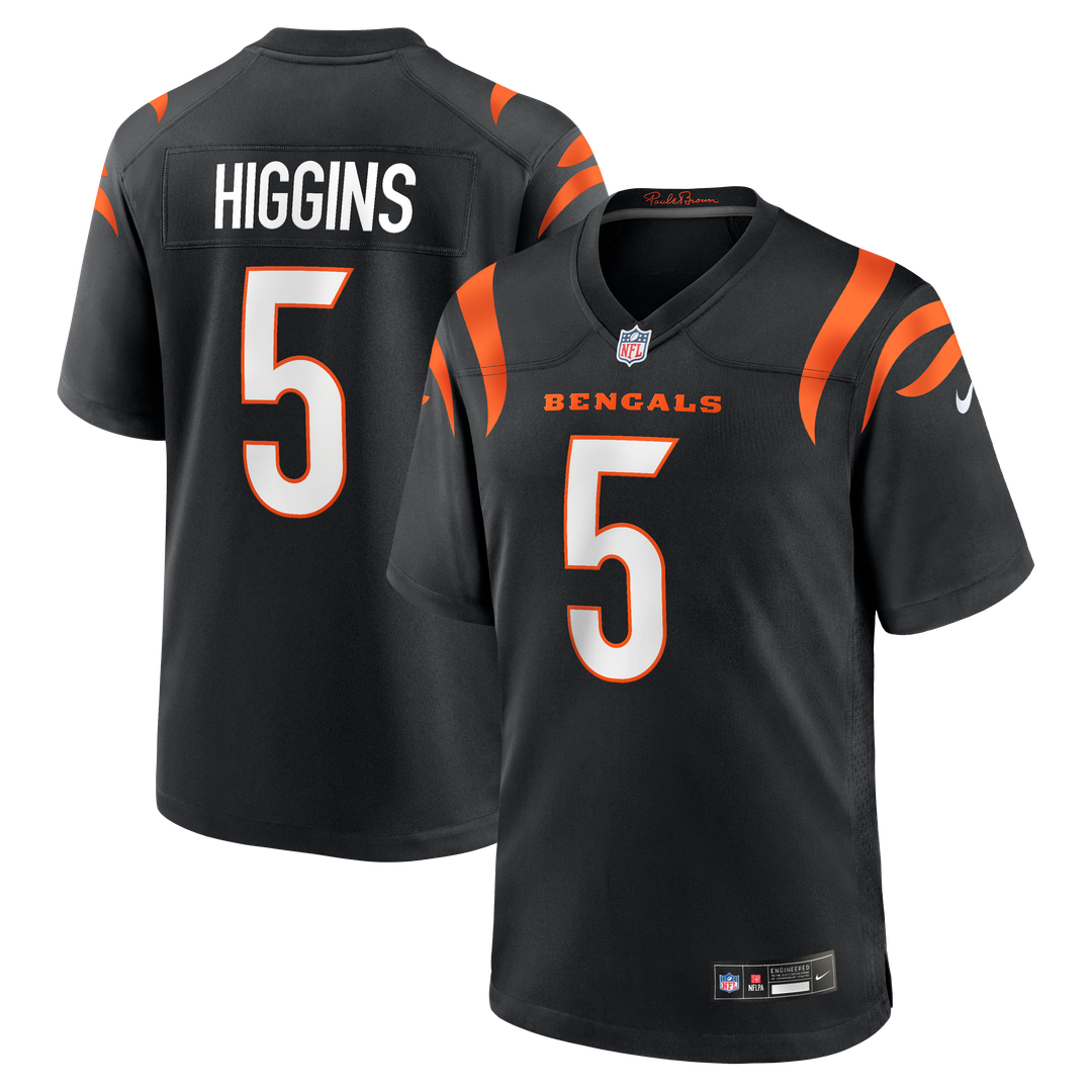 Cincinnati Bengals Tee Higgins Nike Game Player Jersey - Black