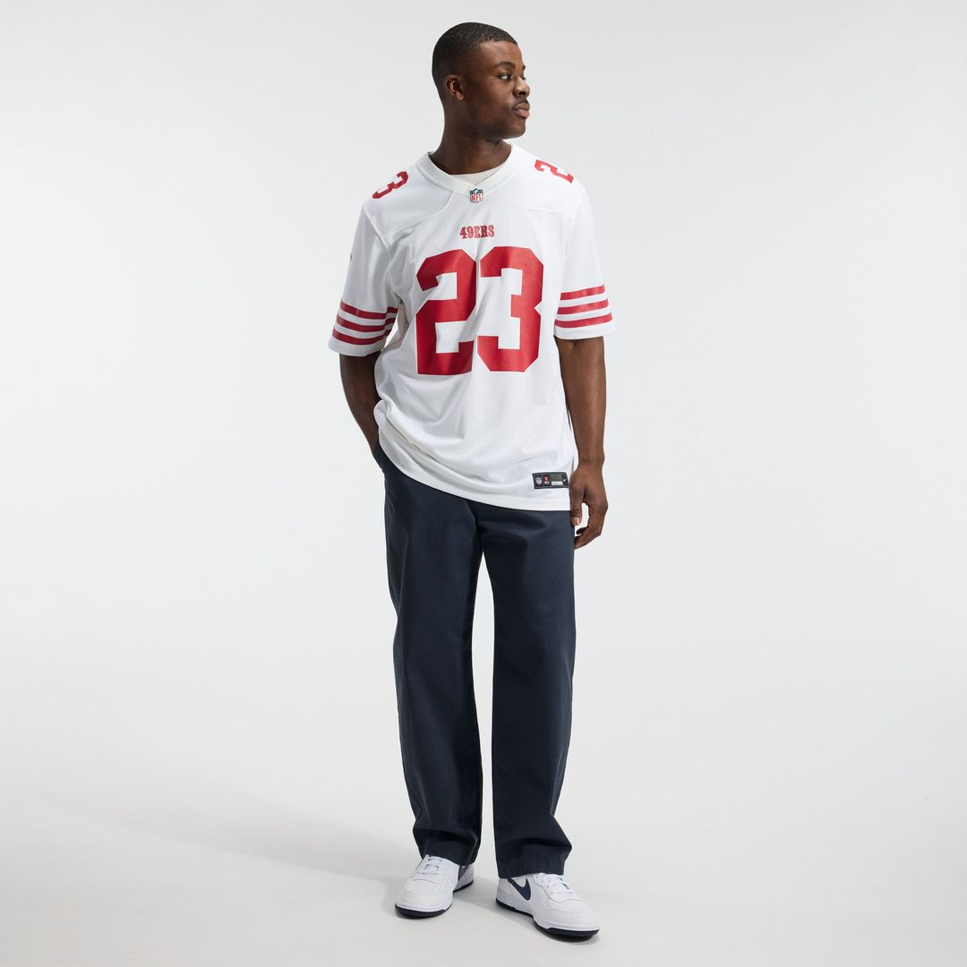 San Francisco 49ers Christian McCaffrey Nike Game Player Jersey - White