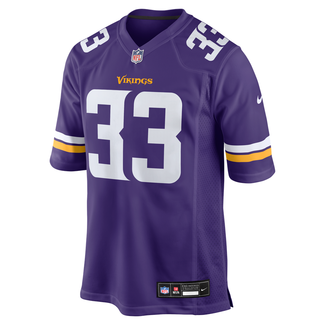 Minnesota Vikings Aaron Jones Nike Game Player Jersey - Purple
