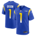 Los Angeles Rams Number 1 Groom Nike Game Jersey - Royal