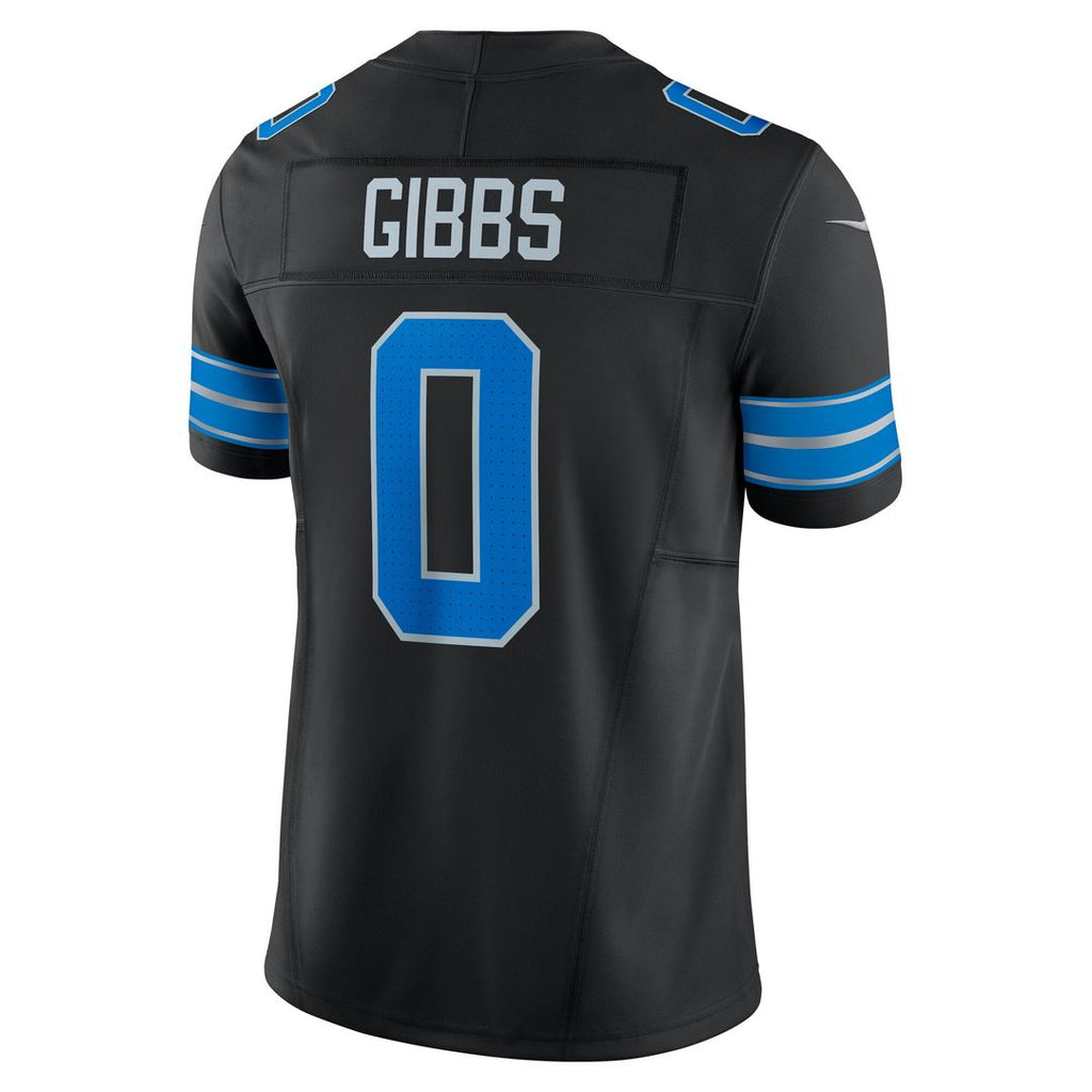 Detroit Lions Jahmyr Gibbs Nike 2nd Alternate Vapor F.U.S.E. Limited Jersey - Black