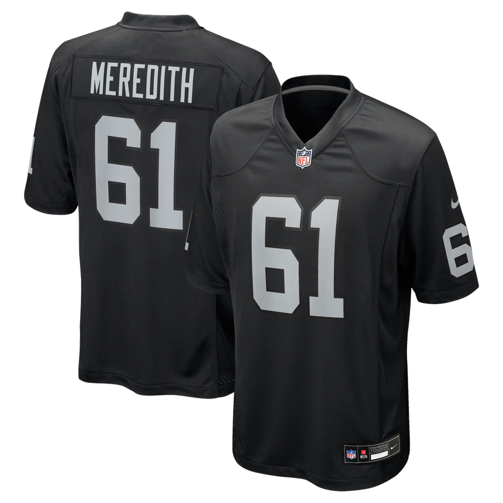 Las Vegas Raiders Jordan Meredith Nike Game Player Jersey - Black