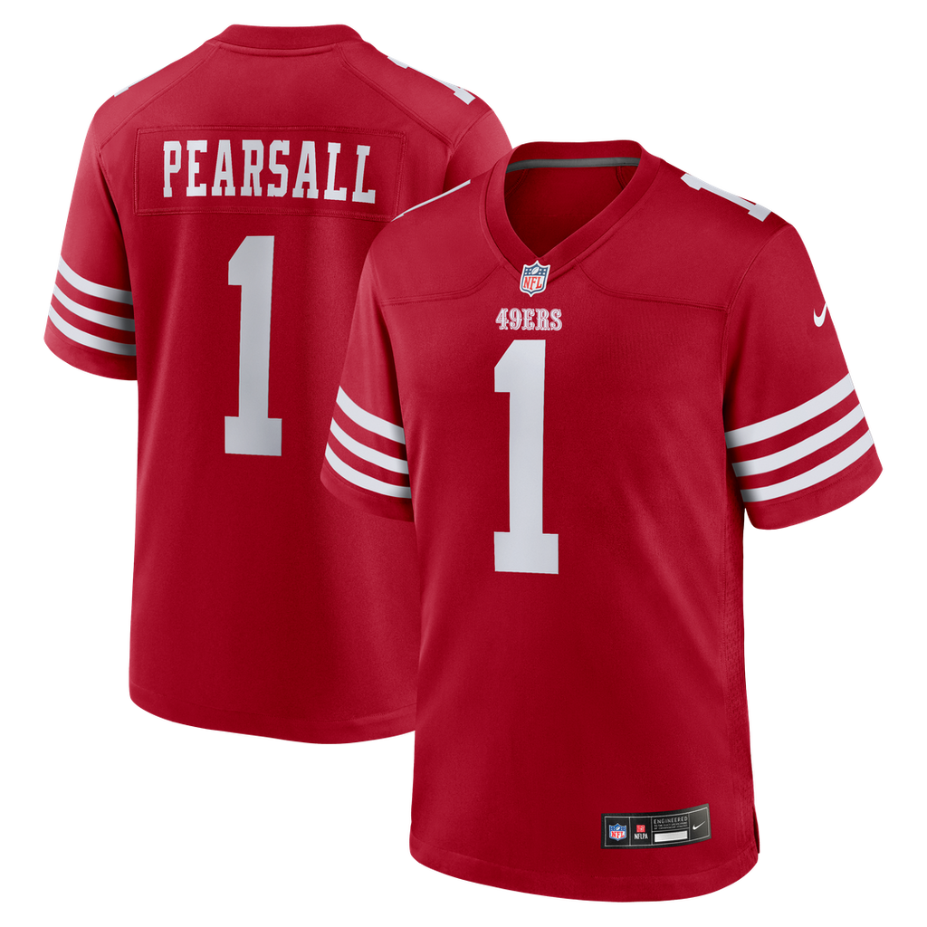 San Francisco 49ers Ricky Pearsall Nike Team Game Jersey - Scarlet