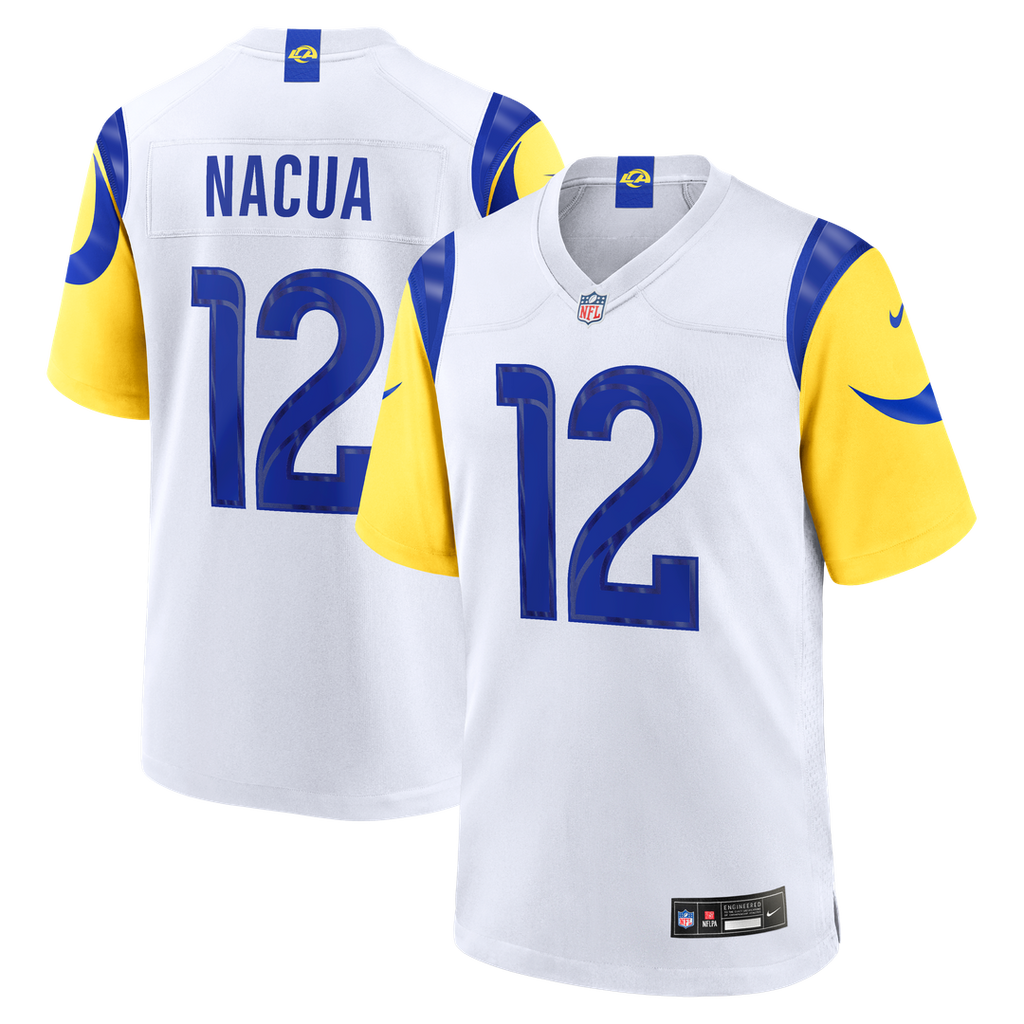 Los Angeles Rams Puka Nacua Nike Game Player Jersey - White