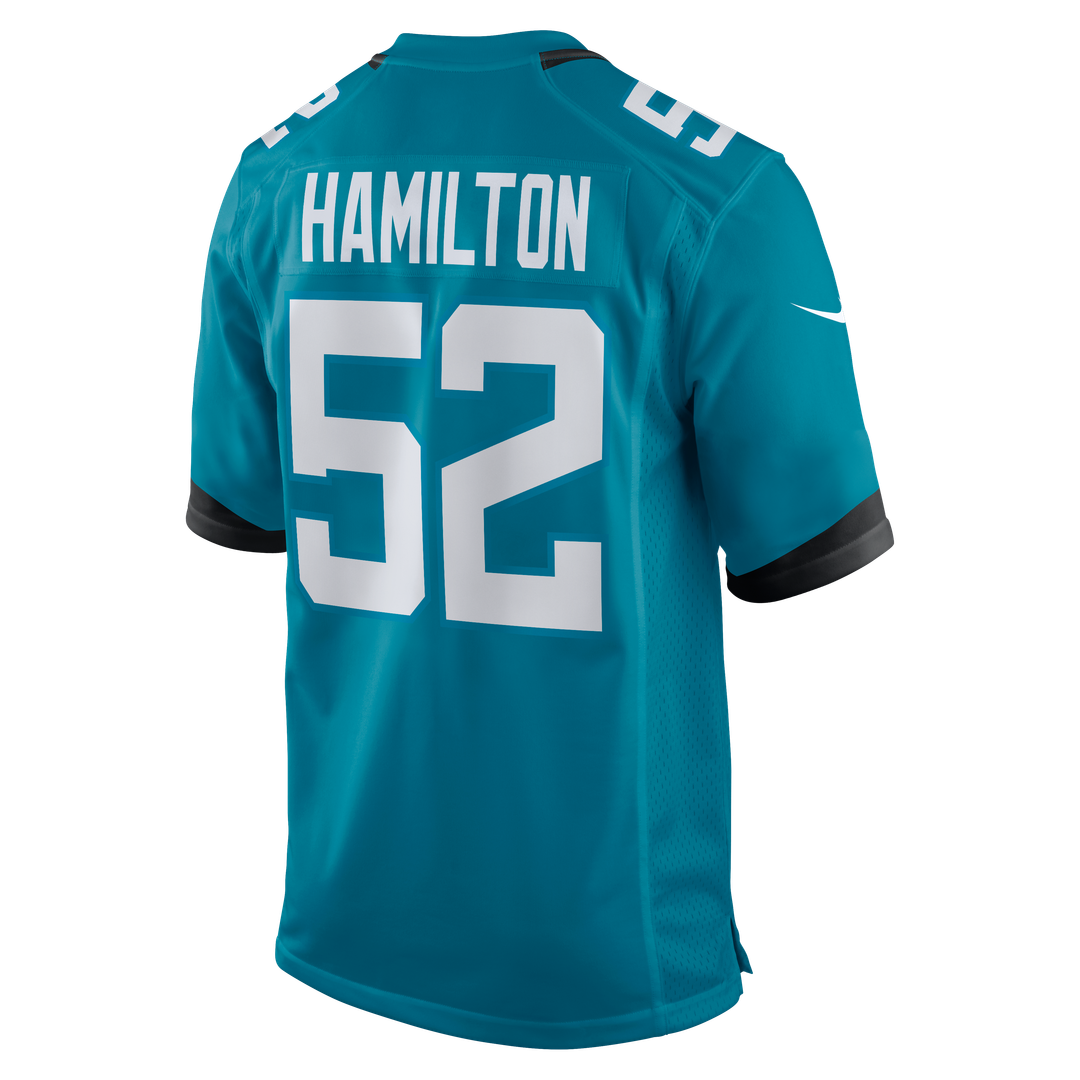 Jacksonville Jaguars DaVon Hamilton Nike Game Jersey - Teal