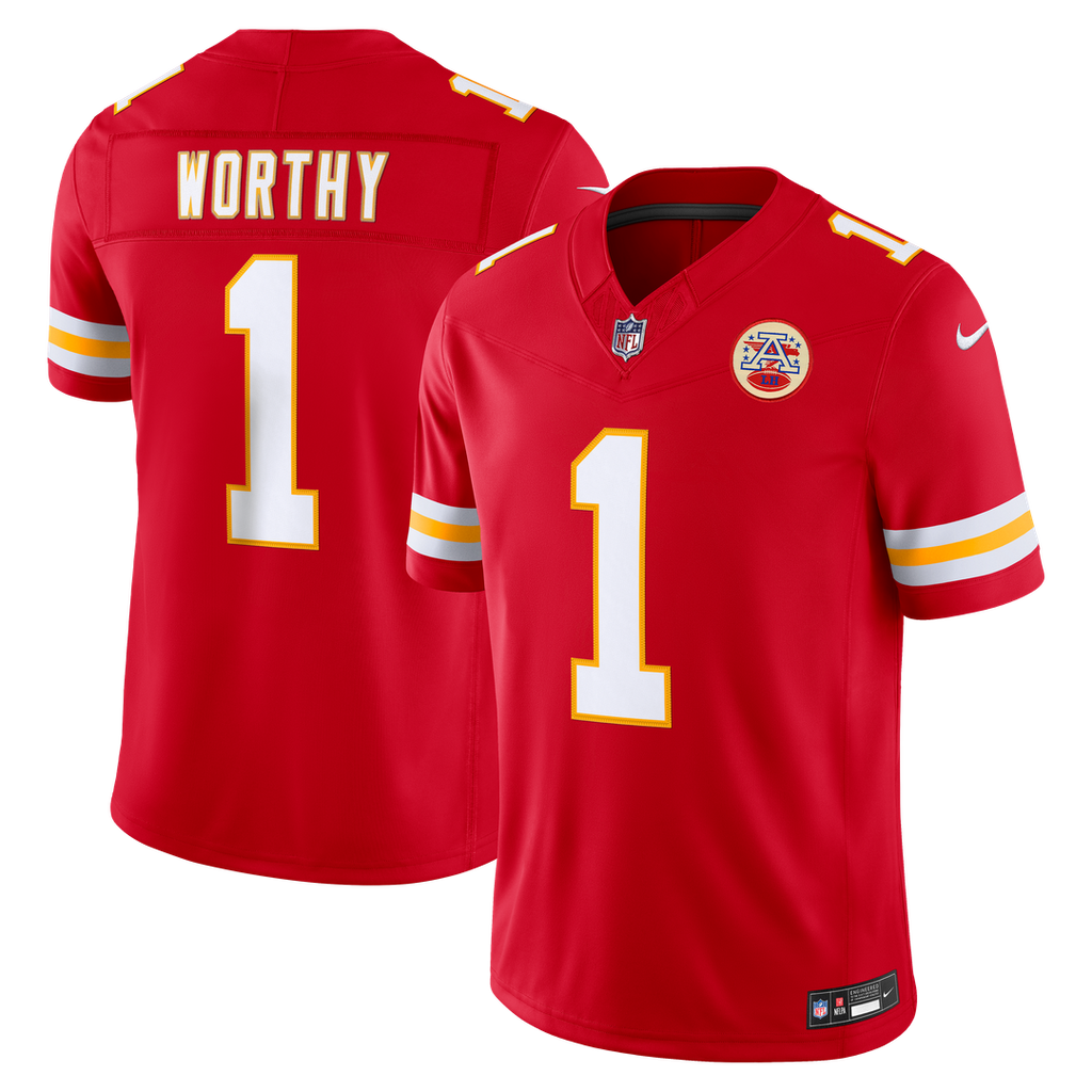 Kansas City Chiefs Xavier Worthy Nike Team Vapor F.U.S.E. Stitched Limited Jersey - Red