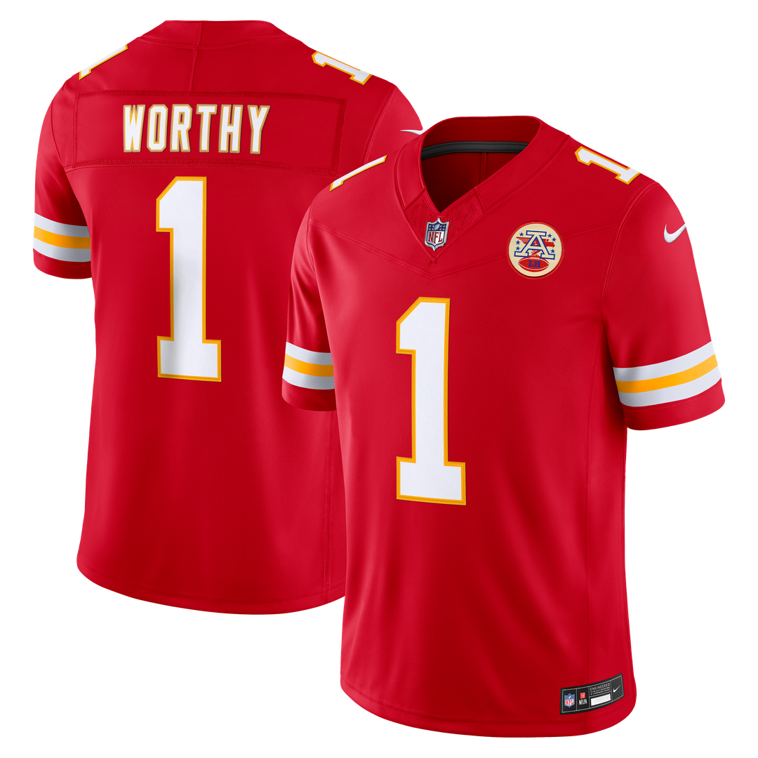 Kansas City Chiefs Xavier Worthy Nike Team Vapor F.U.S.E. Stitched Limited Jersey - Red