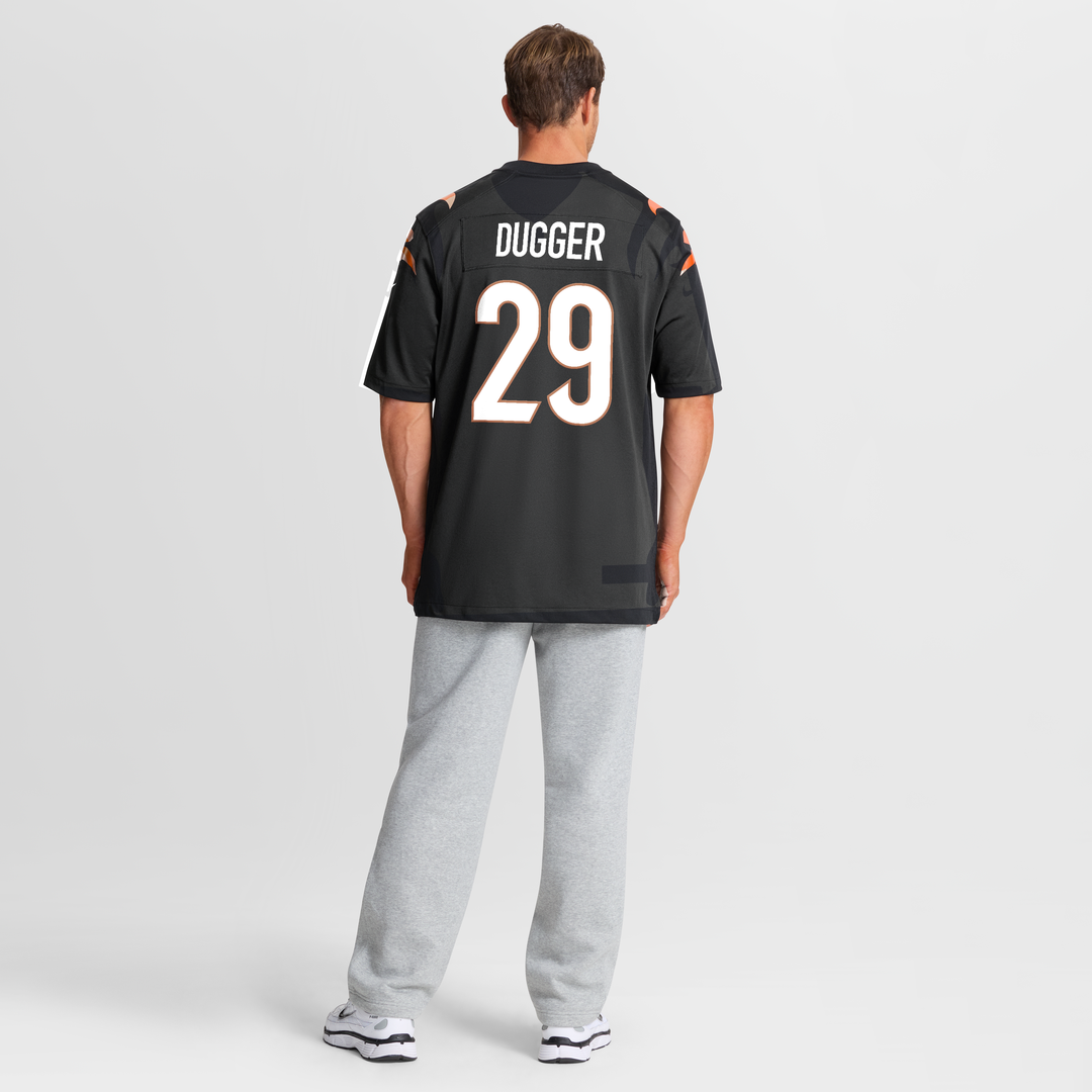 Cincinnati Bengals Kyle Dugger Nike Team Game Jersey - Black
