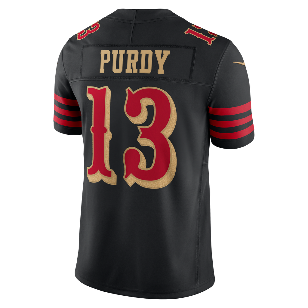 San Francisco 49ers Brock Purdy Nike Rivalries Collection Stitched Limited Jersey - Black
