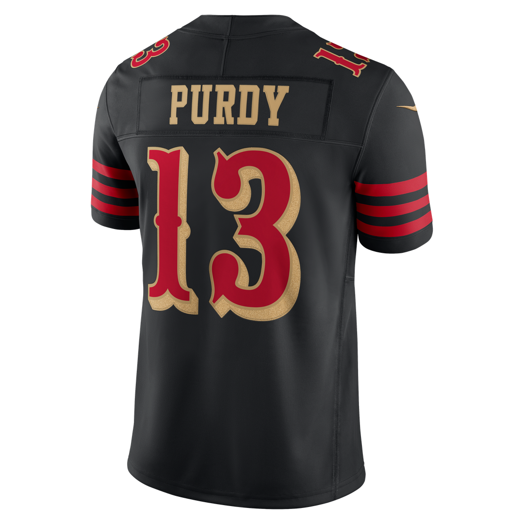 San Francisco 49ers Brock Purdy Nike Rivalries Collection Stitched Limited Jersey - Black