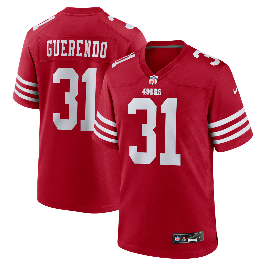 San Francisco 49ers Isaac Guerendo Nike Game Jersey - Scarlet