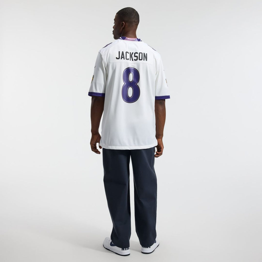 Baltimore Ravens Lamar Jackson Nike Game Jersey - White