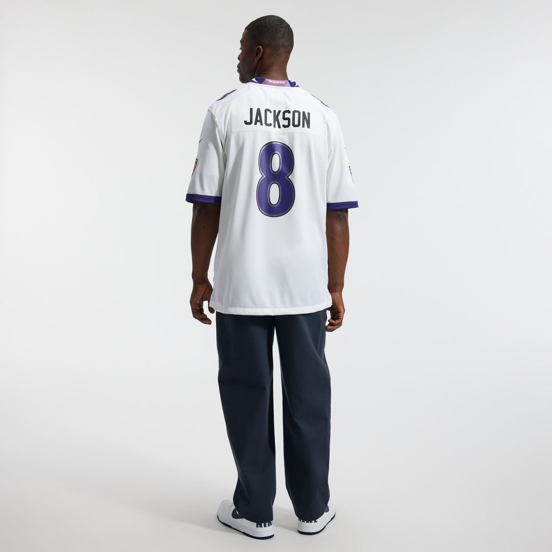 Baltimore Ravens Lamar Jackson Nike Game Jersey - White