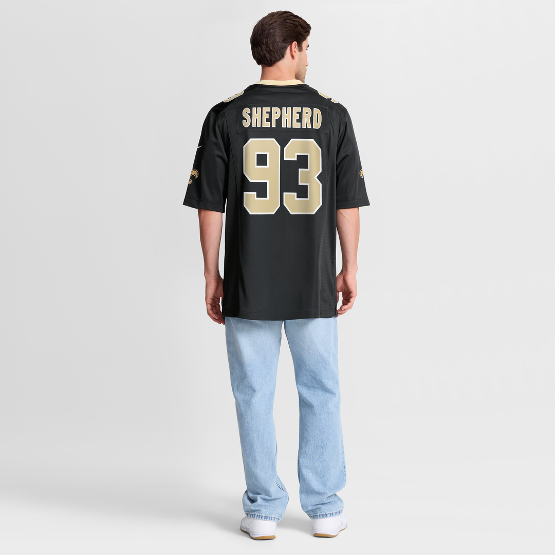 New Orleans Saints Nathan Shepherd Nike Game Jersey - Black
