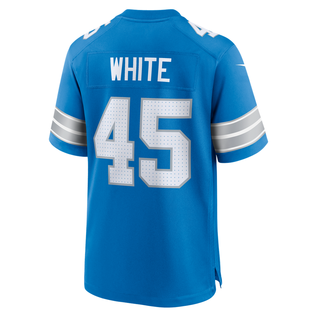 Detroit Lions Devin White Nike Team Game Jersey - Blue